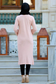 Neva Style - Powder Pink Hijab Trico 15125PD - Thumbnail