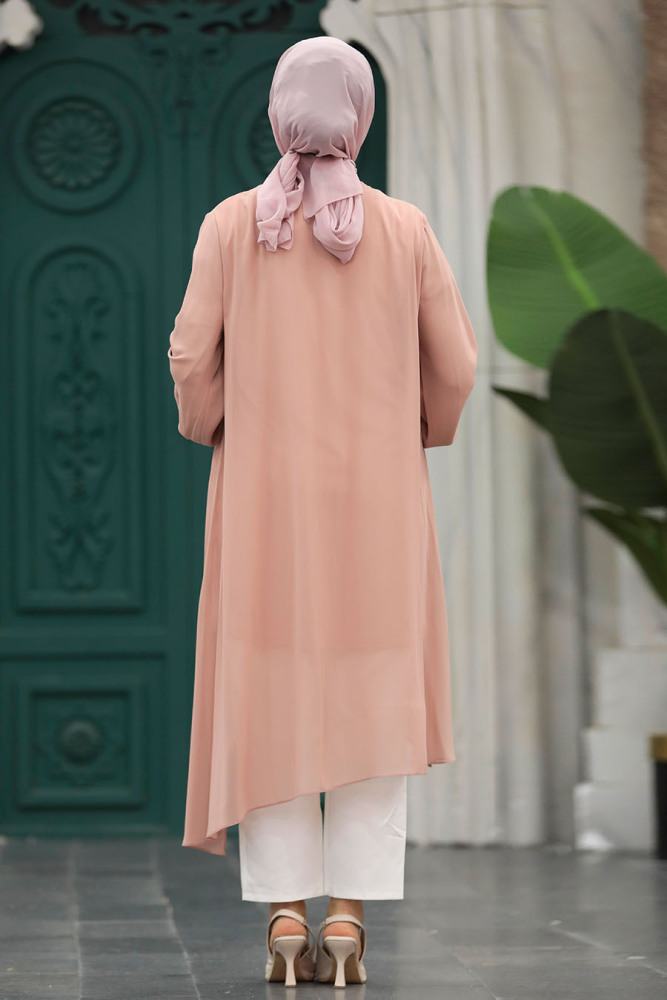 Neva Style - Powder Pink Modest Tunic 24030PD - 3