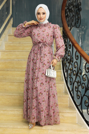 Powder Pink Plus Size Dress 29713PD - 2