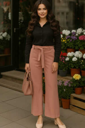  Pudra Tesettür Pantolon 1032PD - 1