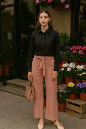 Neva Style - Pudra Tesettür Pantolon 1032PD - 1