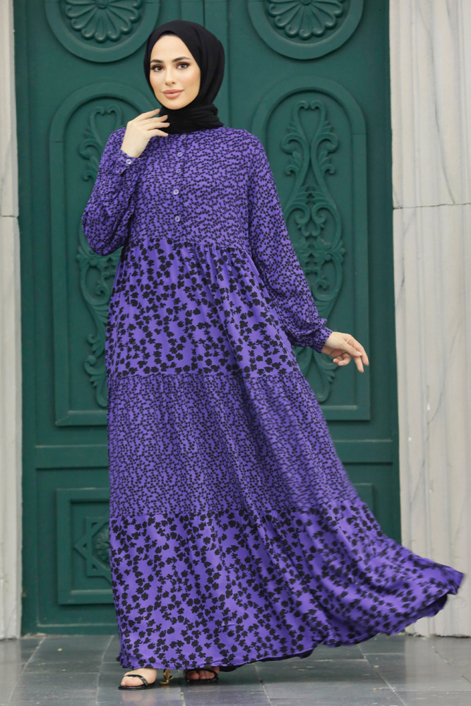 Purple High Quality Dress 30171MOR - 2