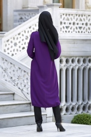 Neva Style - Purple Hijab Tunic 6230MOR - Thumbnail