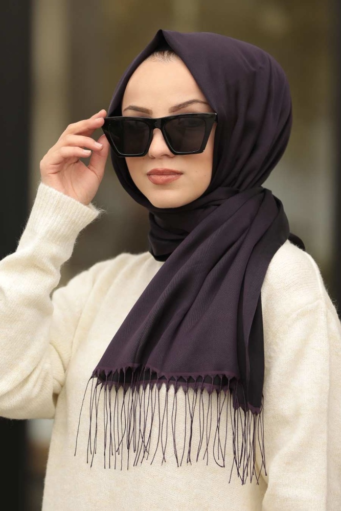 Neva Style - Püsküllü Şal Ürün Kodu: 0527 - 1