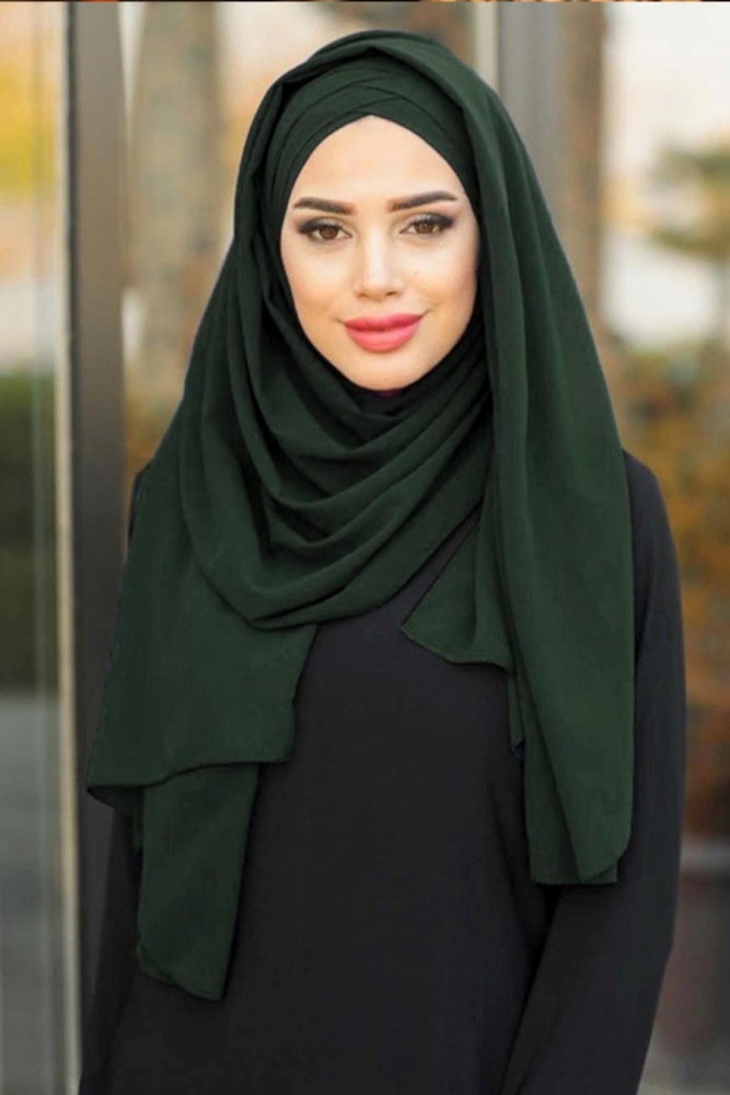 Neva Style - Ready Made Khaki Shawl 7522HK - 1