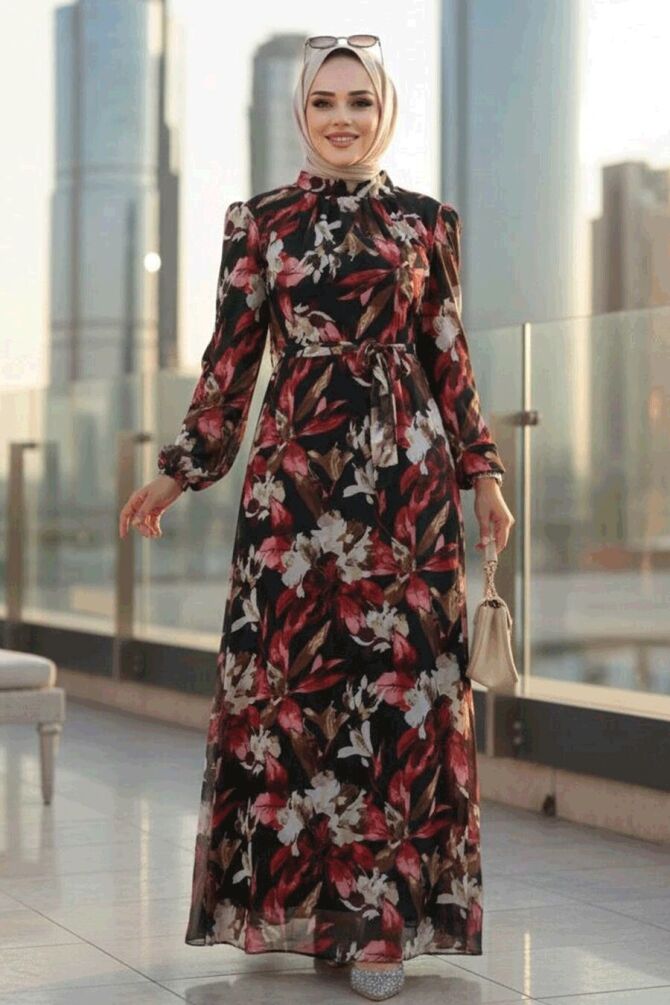 Red High Quality Dress 27941K - 1