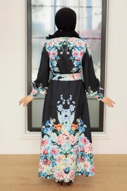 Neva Style - Robe Hijab Atlas 22144DSN2 - Thumbnail