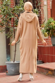 Neva Style -Robe Hijab Biscuit 3121BS - Thumbnail
