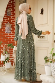 Neva Style - Robe Hijab Kaki 279065HK - Thumbnail