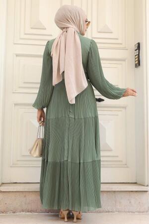 Neva Style - Robe Hijab Kaki 3590HK - 4