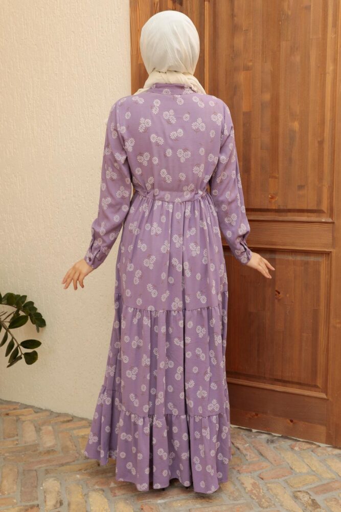 Neva Style - Robe Hijab Lilas 22152LILA - 2