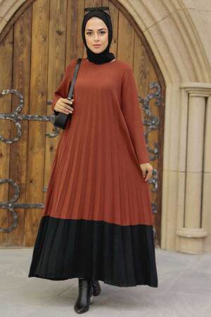 Neva Style - Robe Hijab Noire 7684S - 1