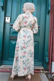 Neva Style - Robe Hijab Rouge 123401K - Thumbnail