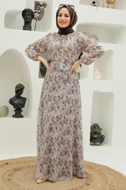 Neva Style - Robe Hijab Vison 279040V - Thumbnail
