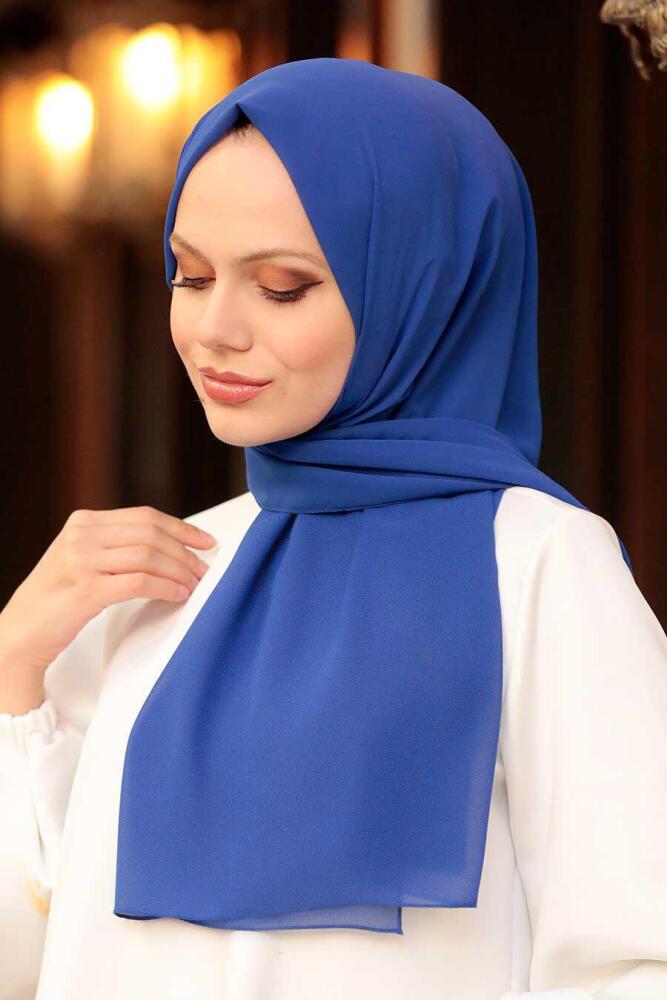 Neva Style - Royal Blue Shawl 7475SX - 5