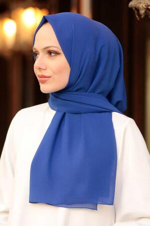 Neva Style - Royal Blue Shawl 7475SX - 4