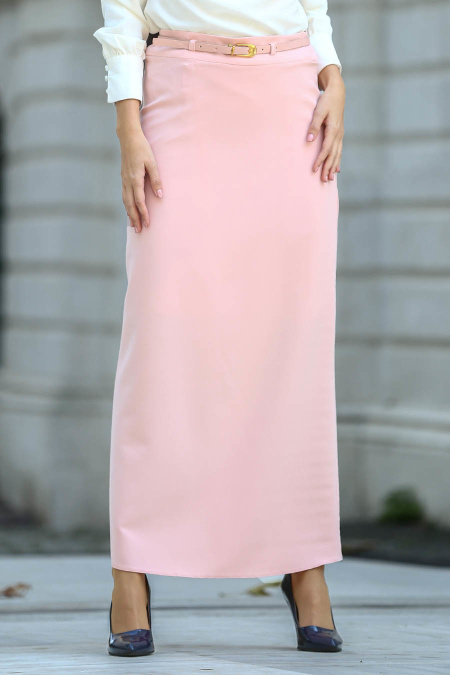 Neva Style - Salmon Pink Hijab Skirt 2014SMN