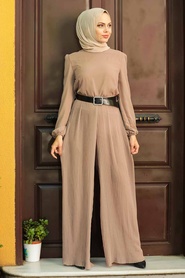 Neva Style - Salopette Hijab Vison 2897V - Thumbnail