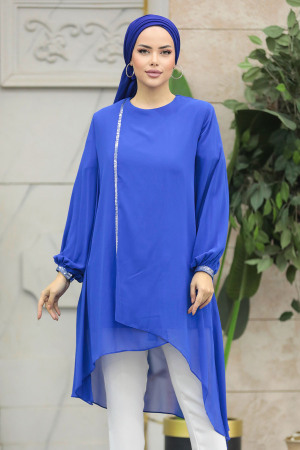 Neva Style - Sax Blue Modest Tunic 24030SX - 1