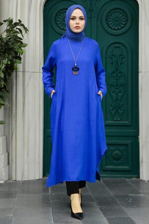 Sax Blue Muslim Tunic 2450SX - 1