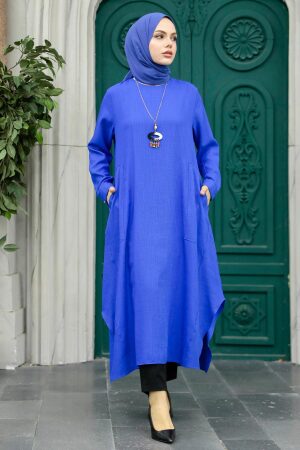Sax Blue Muslim Tunic 2450SX - 3