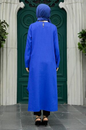 Sax Blue Muslim Tunic 2450SX - 2
