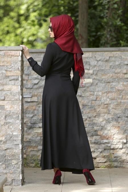 Neva Style - Siyah Elbise - 3