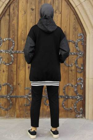 Neva Style - Siyah Tesettür Kolej Ceket 35742S - 3