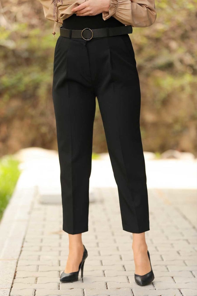 Neva Style - Siyah Tesettür Pantolon 1062S - 1