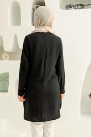 Neva Style - Siyah Tesettür Tunik 2146S - Thumbnail