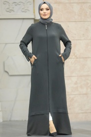 Neva Style - Smoke Color Hijab For Women Turkish Abaya 11059FU - Thumbnail