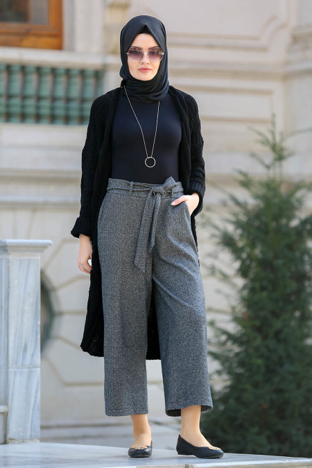 Neva Style - Smoke Color Hijab Trousers 90770FU