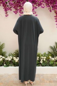 Neva Style - Smoke Color Hijab Turkish Abaya 17801FU - Thumbnail