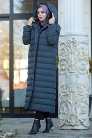 Neva Style - Smoked İnflatable Coat 2514FU - Thumbnail