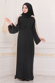 Neva Style - Stone Abaya Suit 9157TAS - Thumbnail