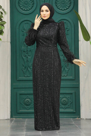 Stylish Black Muslim Evening Dress 23210S - 2