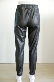 Neva Style - Suni Deri Siyah Tesettür Pantolon 10210S - Thumbnail