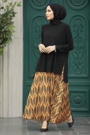 Neva Style - Sunuff Colored Hijab Turkish Dual Suit 41632TB - Thumbnail