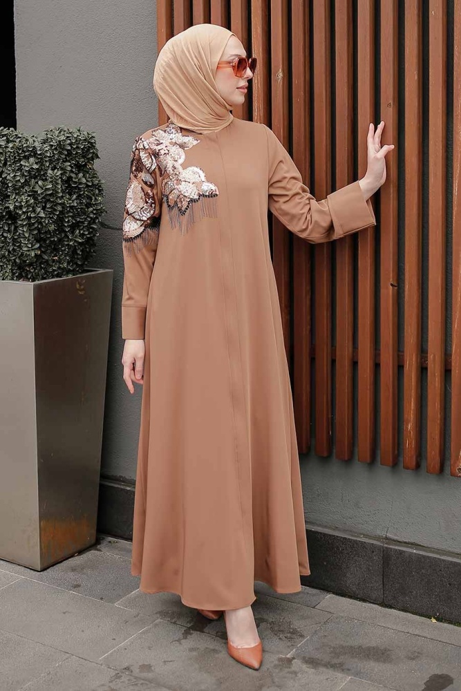 Neva Style - Taba Hijab Abaya 3465TB - 1