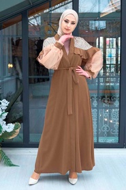 Neva Style - Taba Hijab Abaya 3467TB - Thumbnail