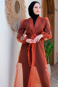 Neva Style - Taba Hijab Abaya 354600TB - Thumbnail