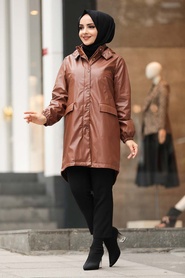 Neva Style - Taba Hijab Manteau 1305TB - Thumbnail