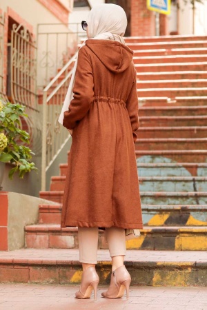 Neva Style -Taba Hijab Tampon Manteau 5578TB - 3
