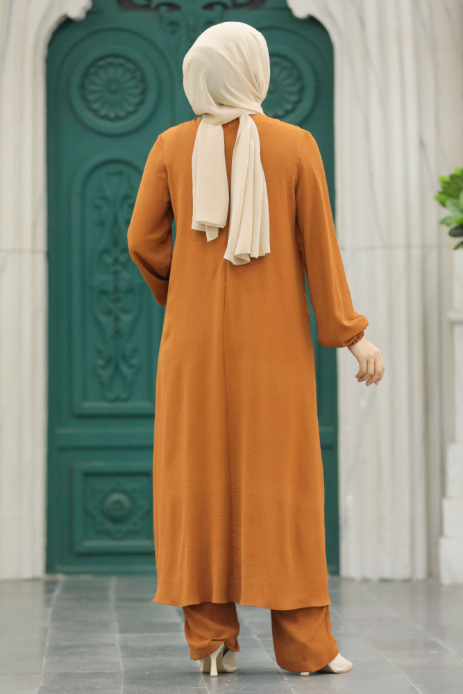 Neva Style - Taba Tesettür İkili Takım 10701TB - 5