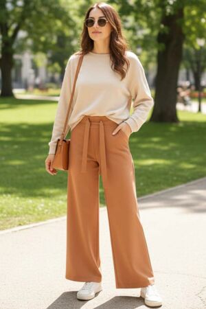  Taba Tesettür Pantolon 1081TB - NEVA STYLE