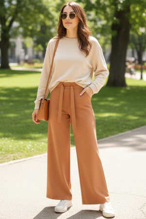  Taba Tesettür Pantolon 1081TB - NEVA STYLE