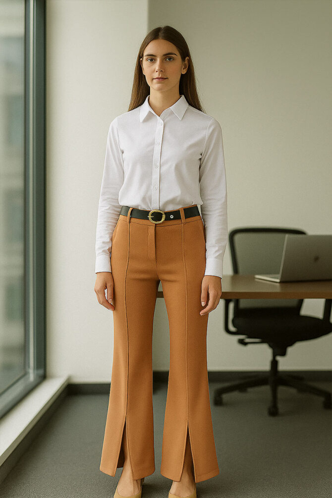  Taba Tesettür Pantolon 1082TB - 1