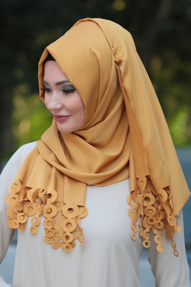 Neva Style - Tasseled Shawl Product Code:6535 - 1