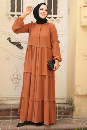 Terra Cotta High Quality Dress 5850KRMT - 2