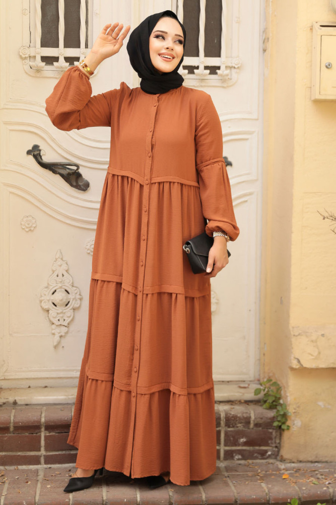 Terra Cotta High Quality Dress 5850KRMT - 2